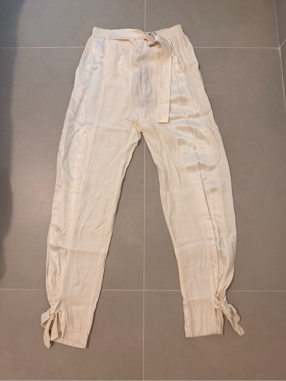 Pinko Cream Drawstring Track Pants